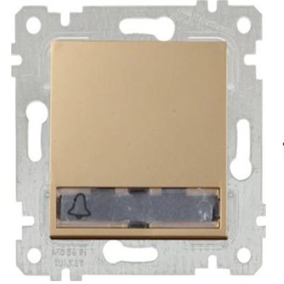 RİTA MEK TUŞ IŞIKLI ZİL ETİK. ÇAĞIRMA(12V)(VİDALI) 1